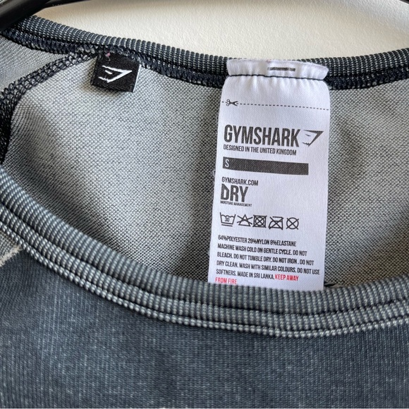 Gymshark Turbo Seamless workout long sleeve crop top warm up shirt size S - Picture 2 of 3